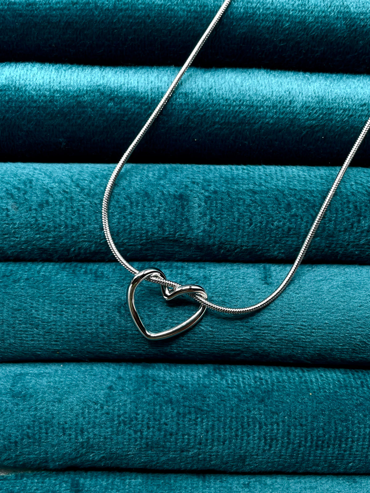 Silver Love Pendant -AGLEAM
