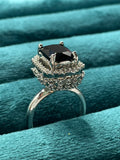 Noir Emerald Ring -AGLEAM