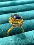 Noir Emerald Ring -AGLEAM