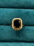 Noir Emerald Ring -AGLEAM