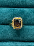 Noir Emerald Ring -AGLEAM